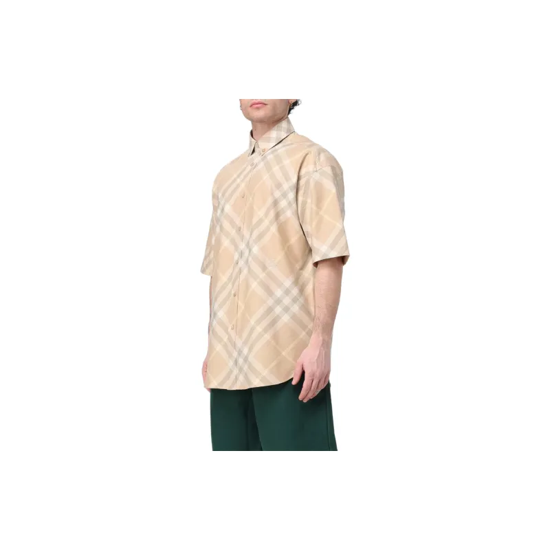 Burberry Logo embroidered Plaid Shirt-2