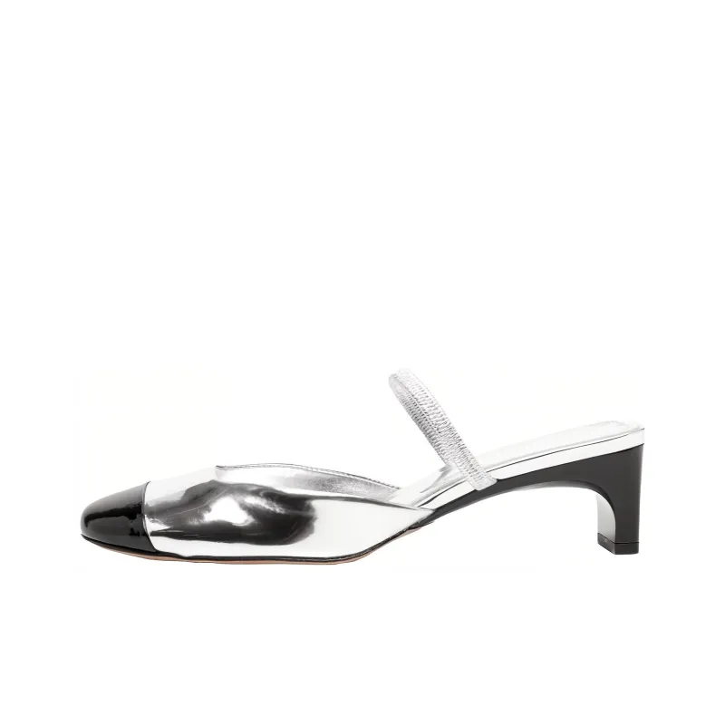 Schutz 60mm Two-tone Metallic Mules Women's-0