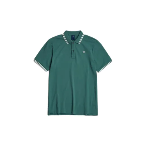 G-STAR RAW Polo Shirts Men Blue/Green