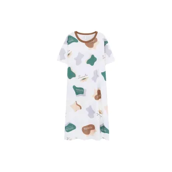 The Story Of The Flower Season Nightgown Women's White