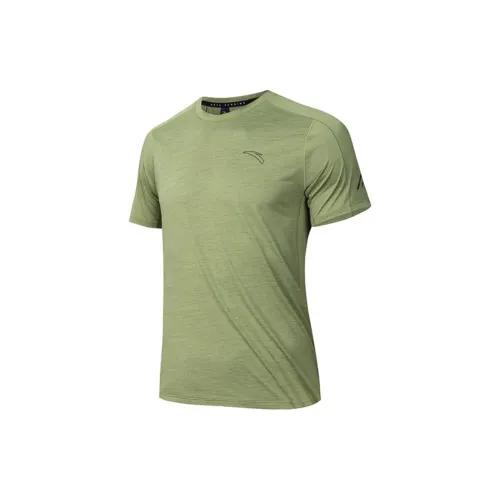 ANTA Running Collection T-Shirts Men Wild Trail Green