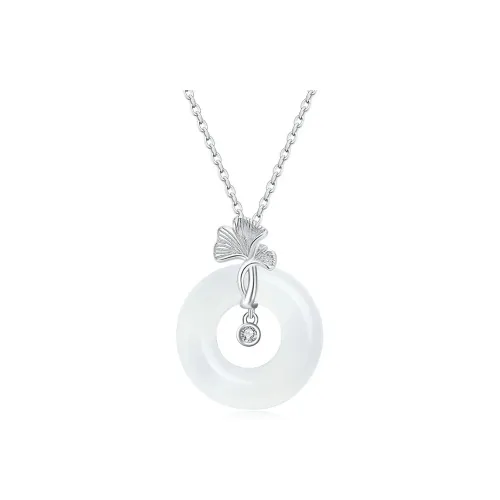 Emerald Dynasty Chalcedony Necklaces Women's