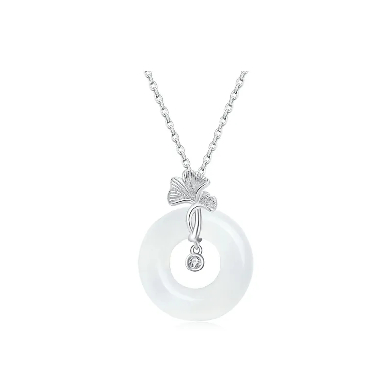 Emerald Dynasty Chalcedony Necklaces Women's-0