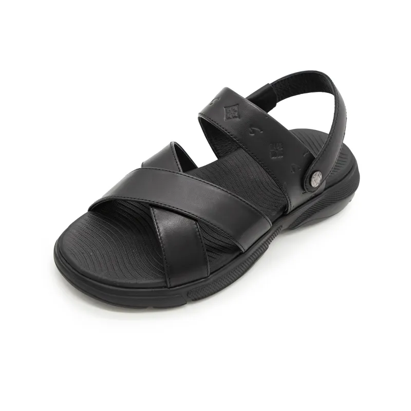 Satchi Beach Sandals Men's Black-1
