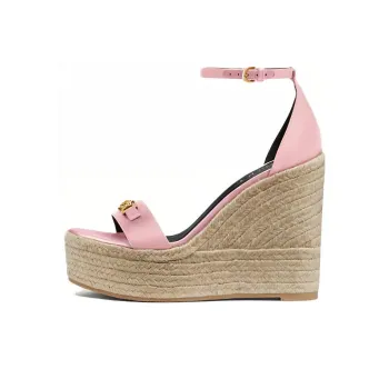 VERSACE Medusa '95 Satin Raffia Espadrilles