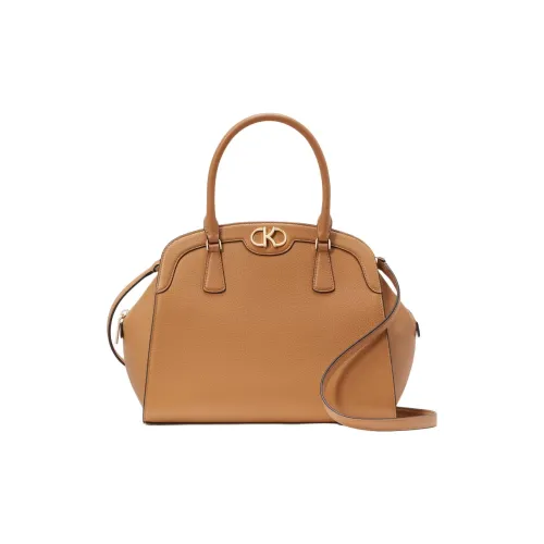 Kate Spade Eggstone Grain Leather Shoulder Bag Crossbody Bag Large Size Women's Brown