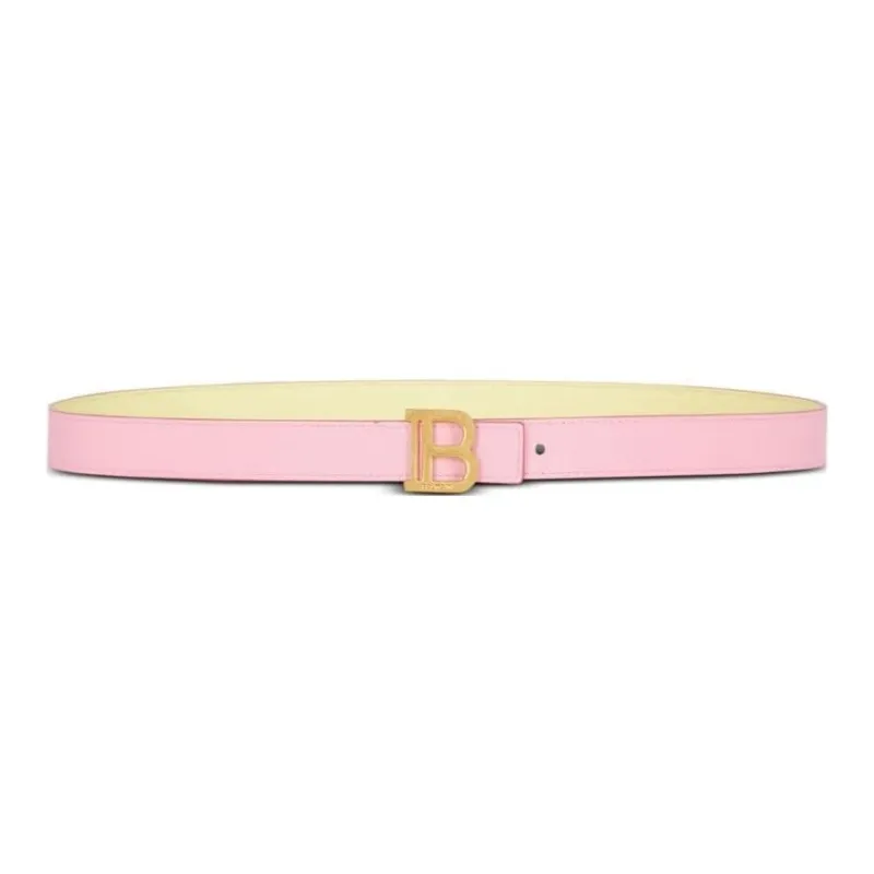 BALMAIN B-Belt Reversible Leather Belt-0