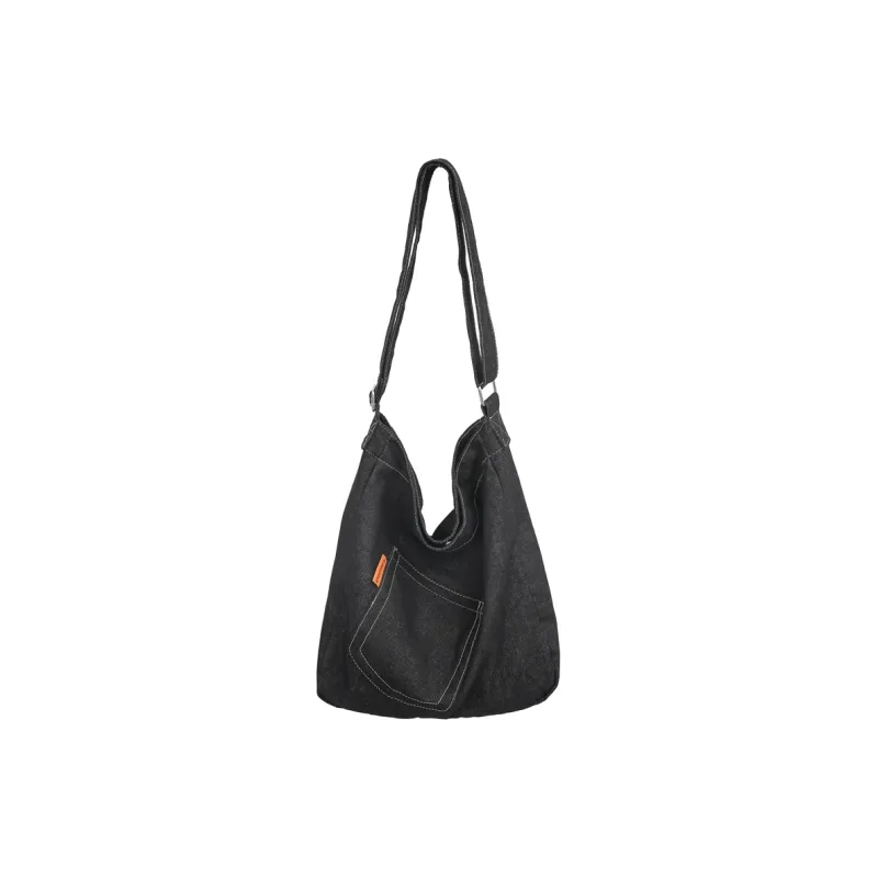 OUZIHUANG Denim Shoulder Bag Unisex-0