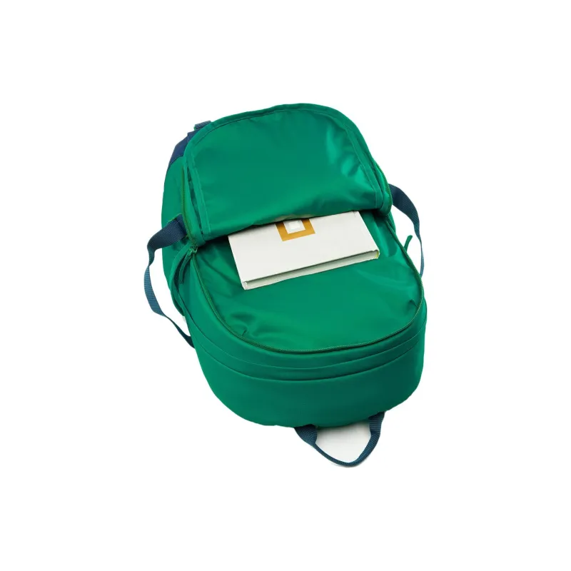LiNing Polyester Backpack Unisex Zinc Green & Dark Prussian Blue-4