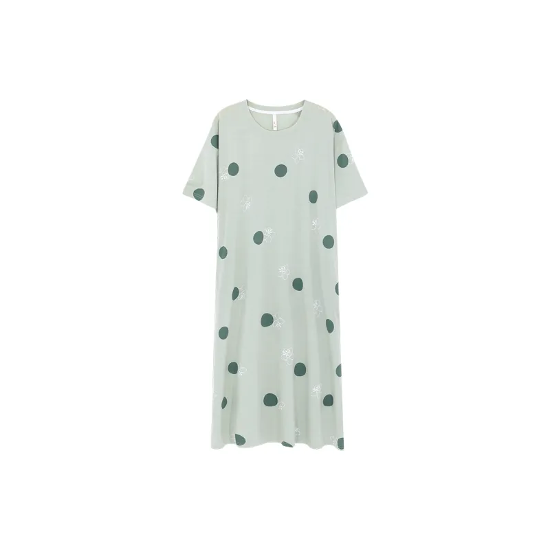 The Story Of The Flower Season Nightgown Women's Light Green-0
