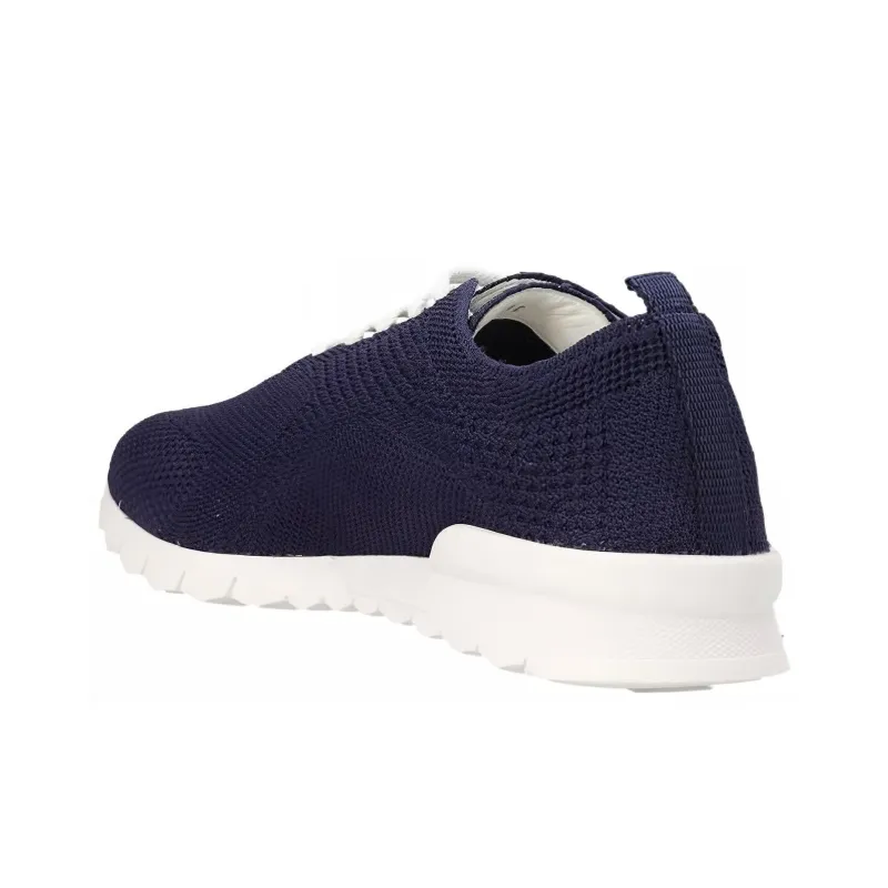 Kiton Logo-embroidered Knit Sneakers-3