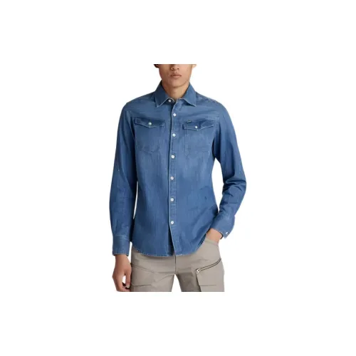 G-STAR RAW Shirts Men Cricket Blue