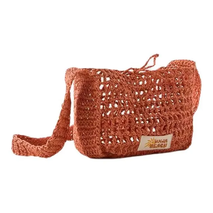 ZARA Cellulose Material Crossbody Bag Women's Orange-2