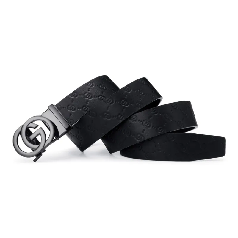 GOLF Top Grain Cow Leather Automatic Buckle Genuine Leather Belt Men's Multicolor 3.5cm-9