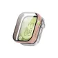 Compatibility FIT3 Cherry Blossom Pink PC+Tempered Glass Screen Protector Integrated Watch Case