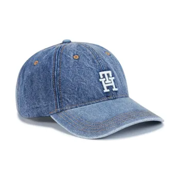 Tommy Hilfiger Cotton Baseball Caps Women's Denim Blue