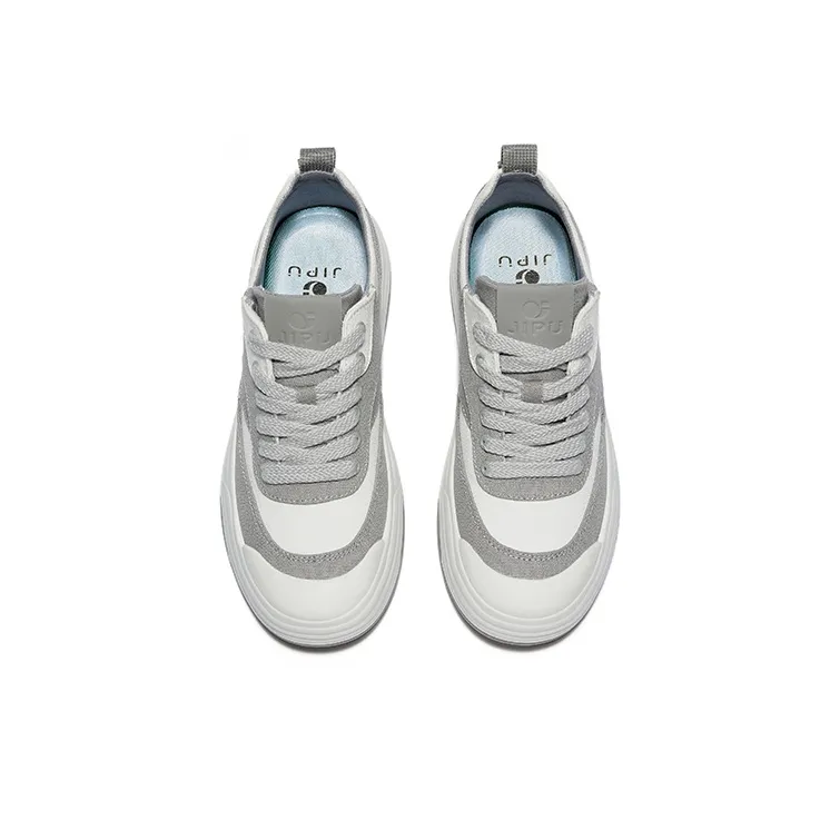 JIPIAO Low Top Canvas Shoes Unisex Gray White Please Order One Size Down-3