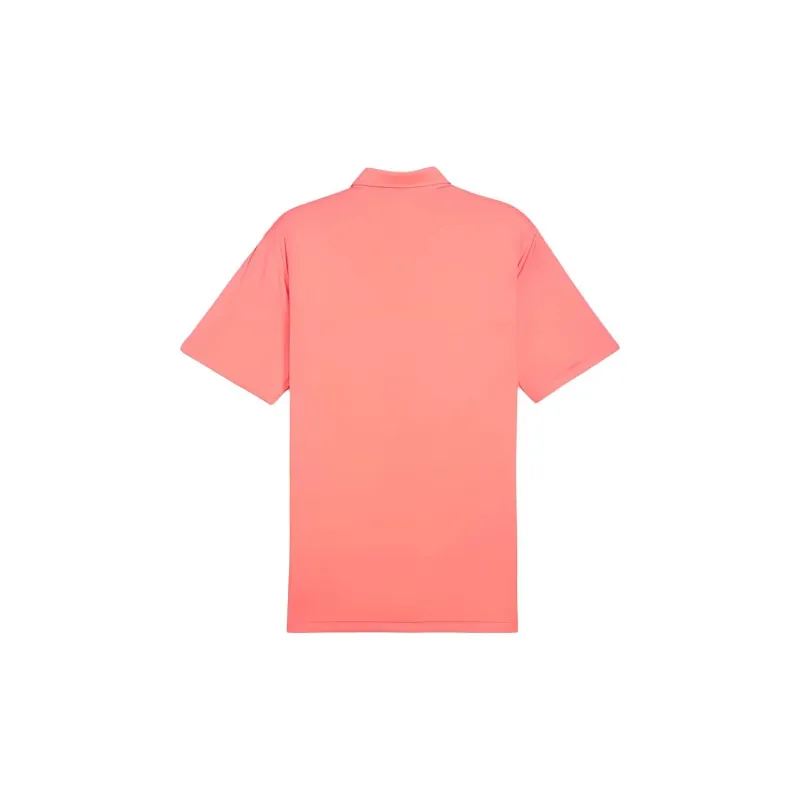 PUMA Pure Solid Men's Golf Polo Polo Shirt Men's Pink-1