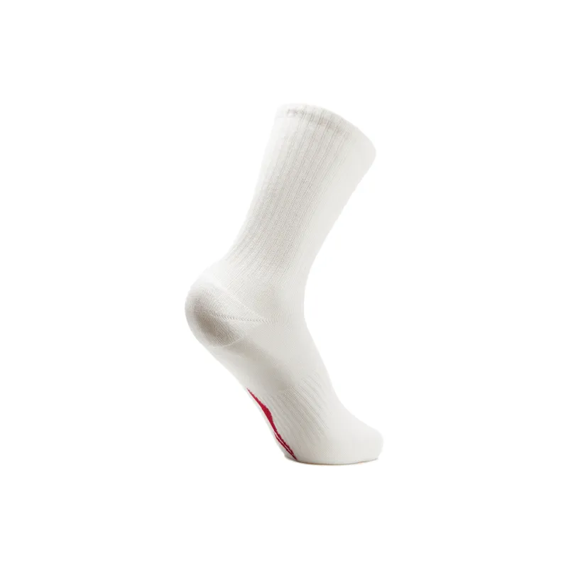 LiNing Mid Calf Socks Unisex 1 Pack White-1