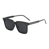 Bright Black Frame with Gray Lens