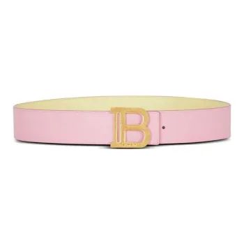 BALMAIN B Belt Reversible Leather Belt