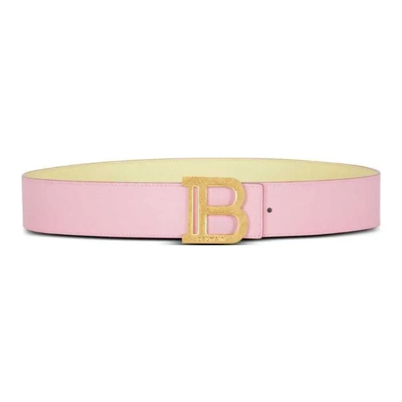 BALMAIN B Belt Reversible Leather Belt-0