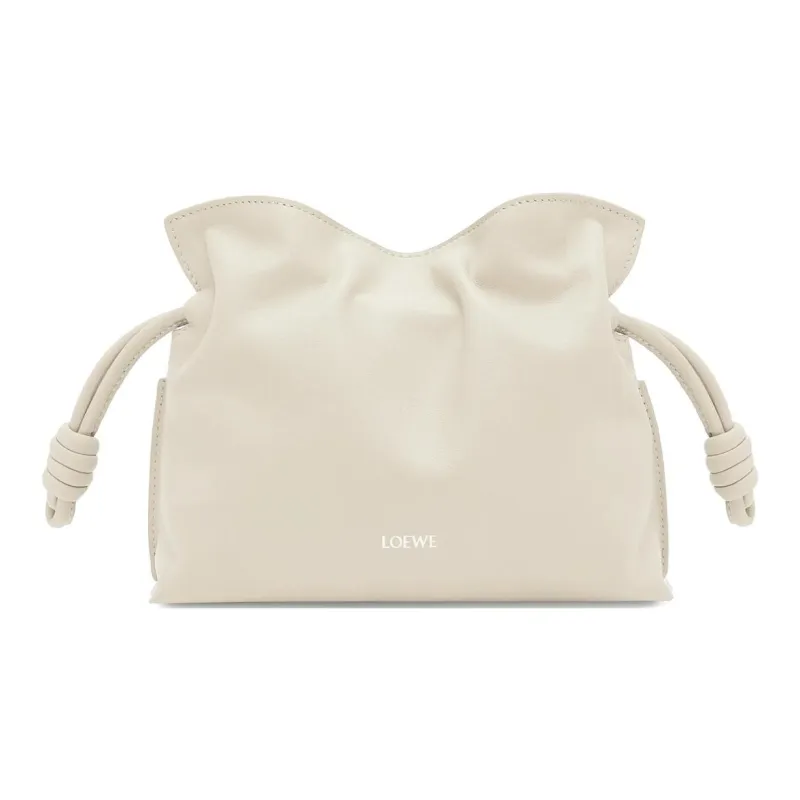 LOEWE Flamenco Cow Leather Shoulder Bag, Crossbody Bag, Handbag Mini Women's Sea Salt Color-0