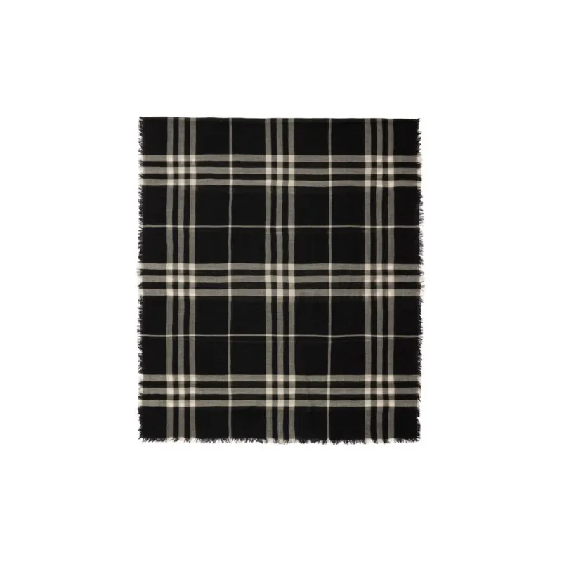 Burberry Check Wool Scarf-2