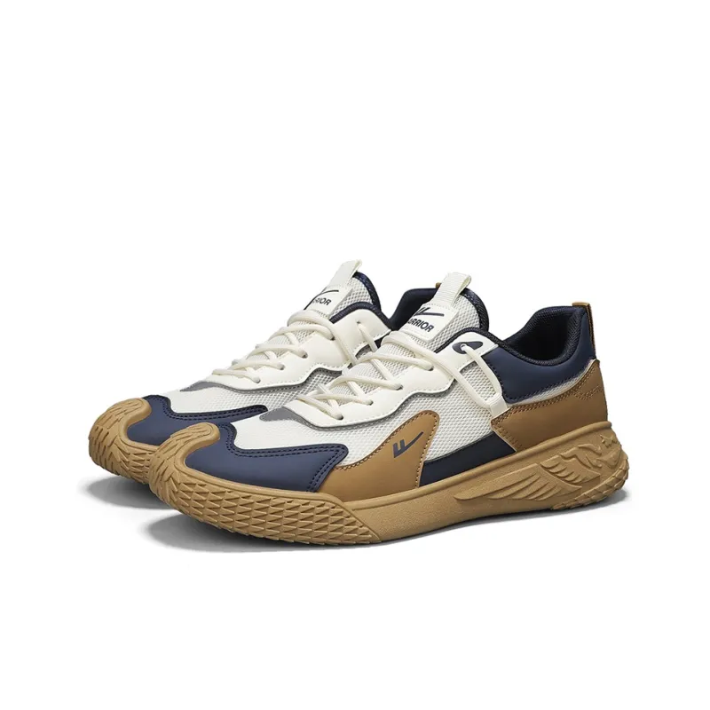 WARRIOR Casual Shoes Men Low Top Beige Khaki Dark Blue/White Dark Blue Dark Gray/Green/Black Khaki Orange-2