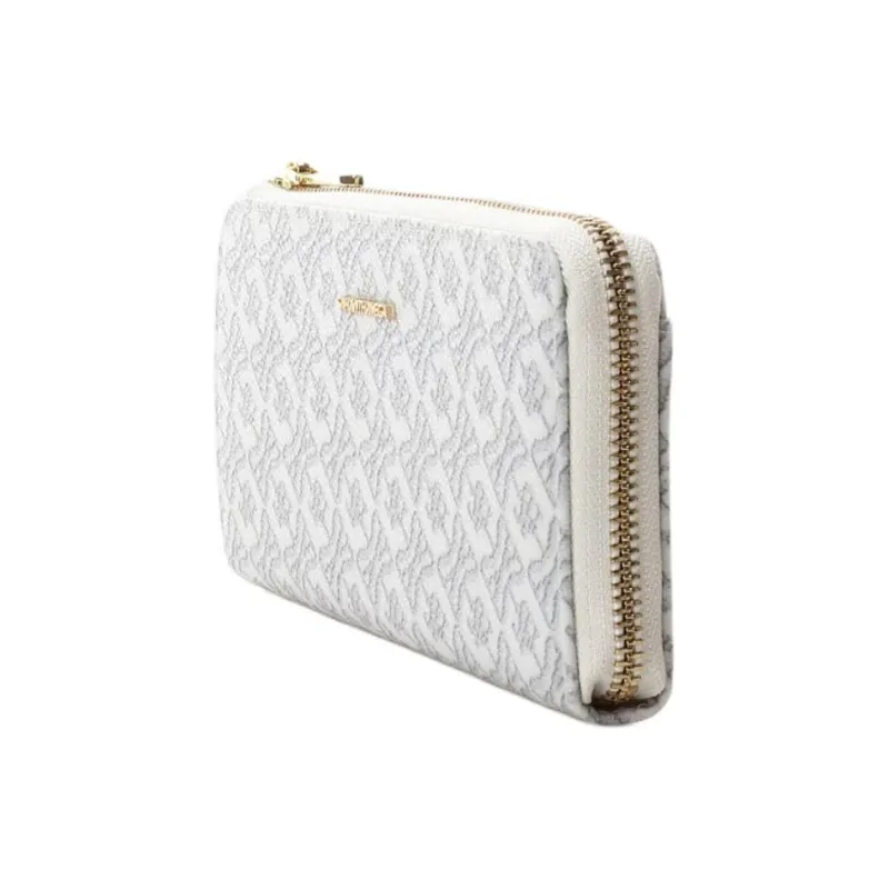 SAMANTHA THAVASA PVC Synthetic Leather Polyester Wallet Women's Ecru-2