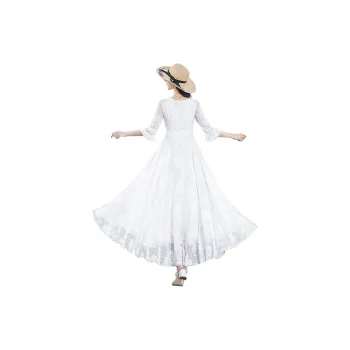 Cypress House Short Sleeved Dress Women's White