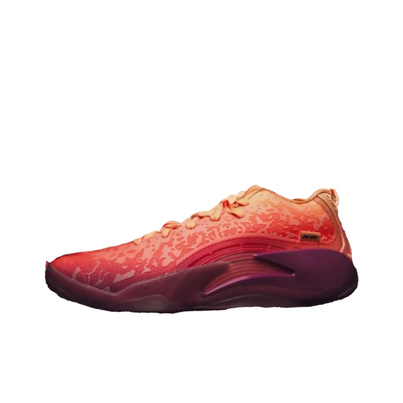 Jordan Zion 3 Cushioning Anti-Slip And Wear-Resistant Low-Top Basketball Shoes Unisex Red Orange-0