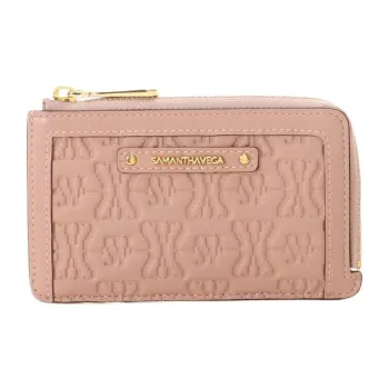 SAMANTHA THAVASA Synthetic Leather Wallet Women's Pink Beige