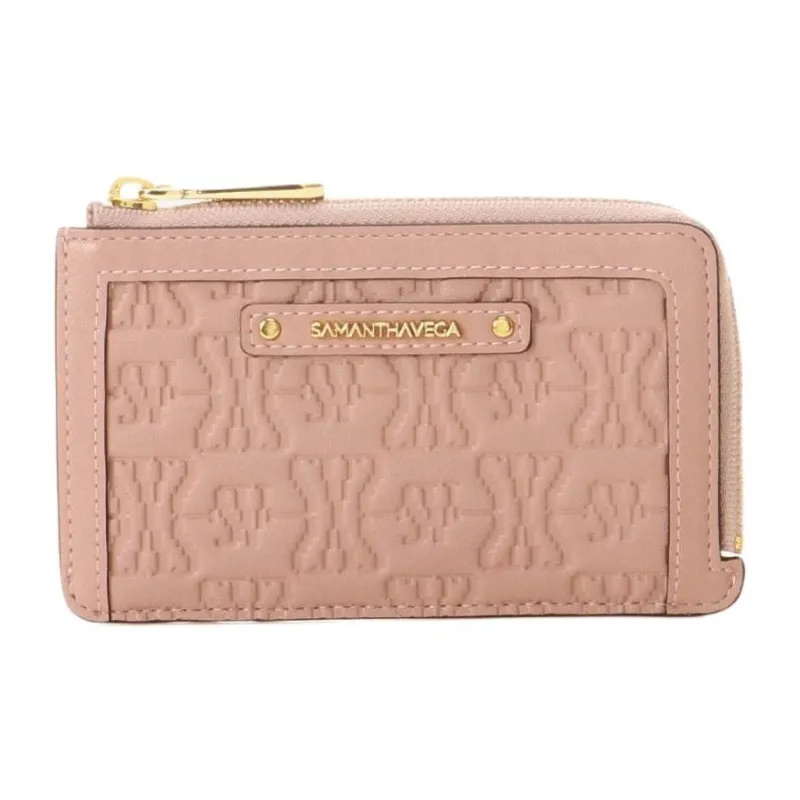 SAMANTHA THAVASA Synthetic Leather Wallet Women's Pink Beige-0