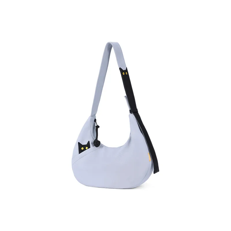 NOXXON Nylon Fabric Shoulder Bag, Crossbody Bag Regular Women's Khaki/Haze Blue/Obsidian Black-6