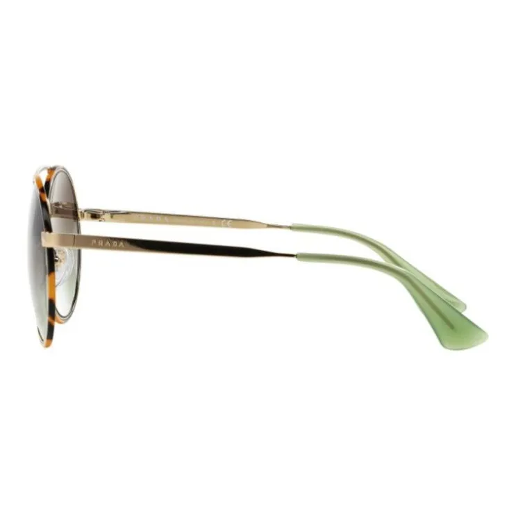PRADA Round Sunglasses Women's Brown-4