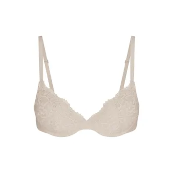 SKIMS FITS EVERYBODY LACE T-SHIRT BRA Bra Women's STONE/Stone Color