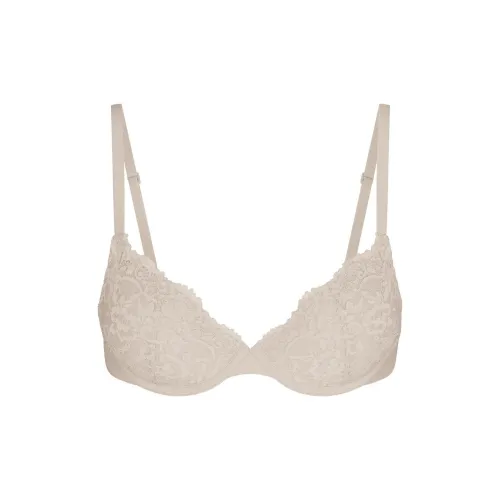 SKIMS FITS EVERYBODY LACE T-SHIRT BRA Bra Women's STONE/Stone Color