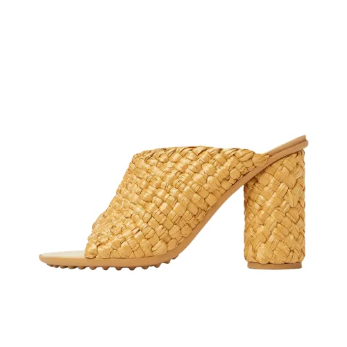 Bottega Veneta Atomic Slide Slippers 9cm Women's Yellow