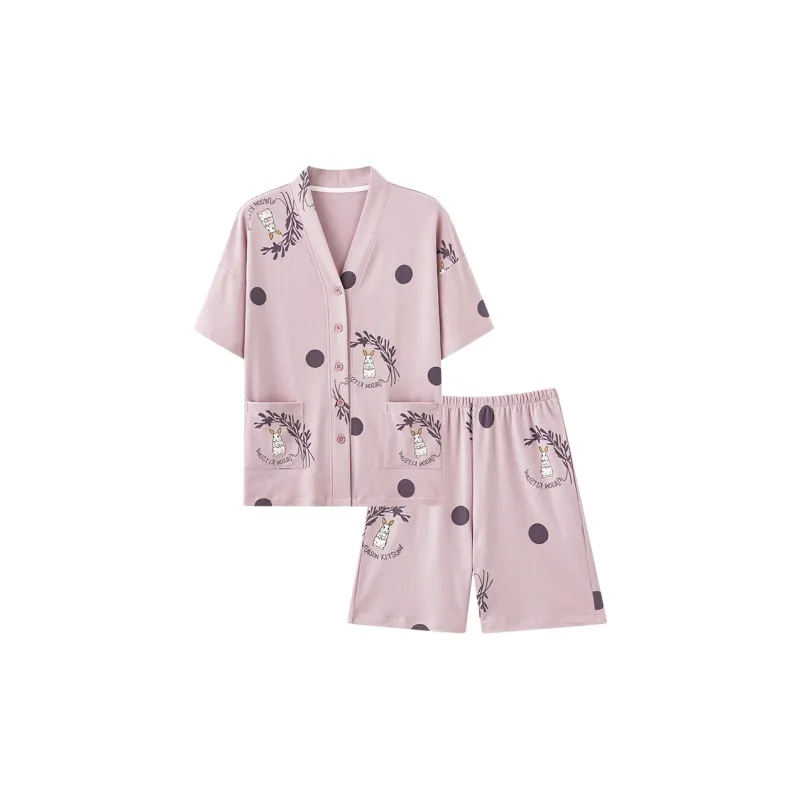Mulong Family Pajama Set Women's Light Purple-0