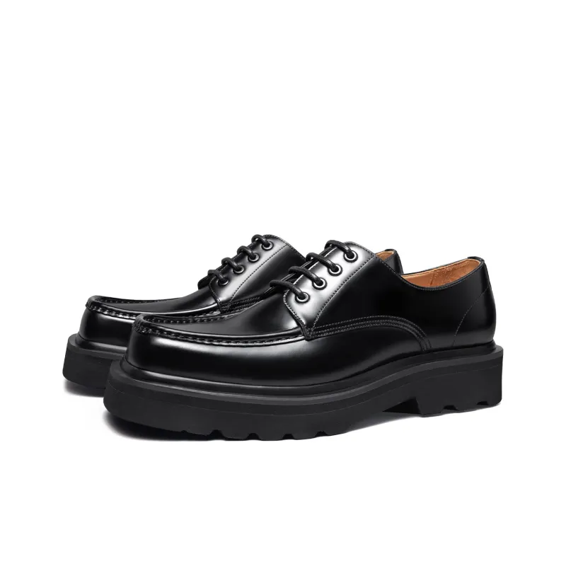THOM WILLS Trendy Versatile Elegant Derby Shoes Casual Shoes Approx. 4.5cm Men's Black-3