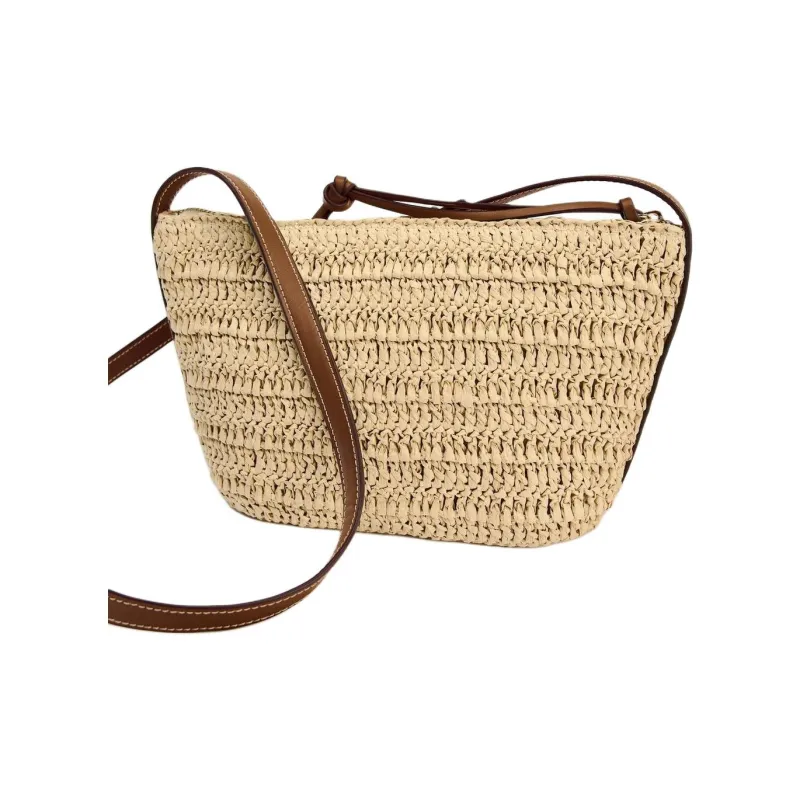 ZARA Cellulose Crossbody Bag Shoulder Bag Women's Dark Brown Yellow-2