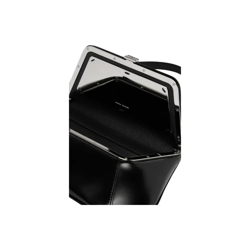 AMINA MUADDI Spazzolato Leather Shoulder Bag-2