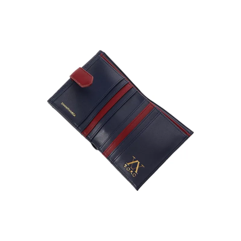 SAMANTHA THAVASA × HUNTER×HUNTER Collaboration Synthetic Leather Wallet Women's Marine-3