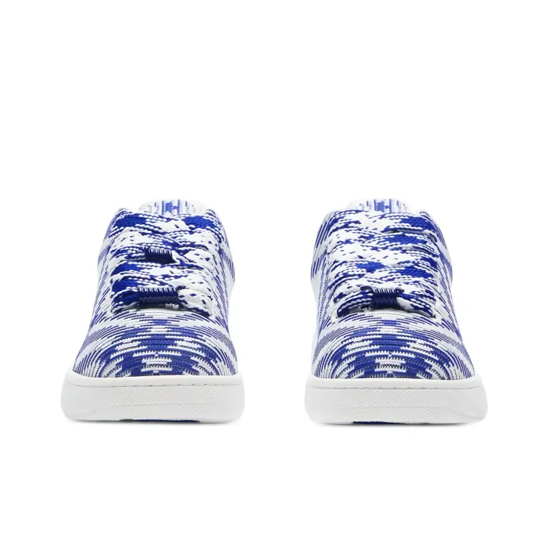 Burberry Box Checked Leather Sneakers-2