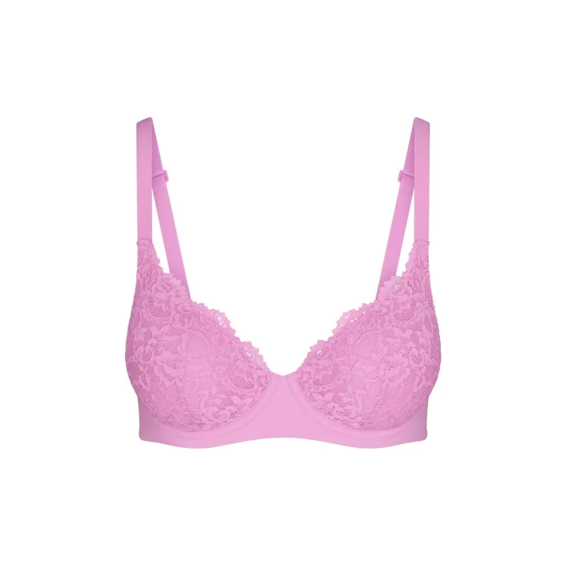 SKIMS FITS EVERYBODY LACE FULL COVERAGE BRA Bra Women's PETAL/Floral Color-0