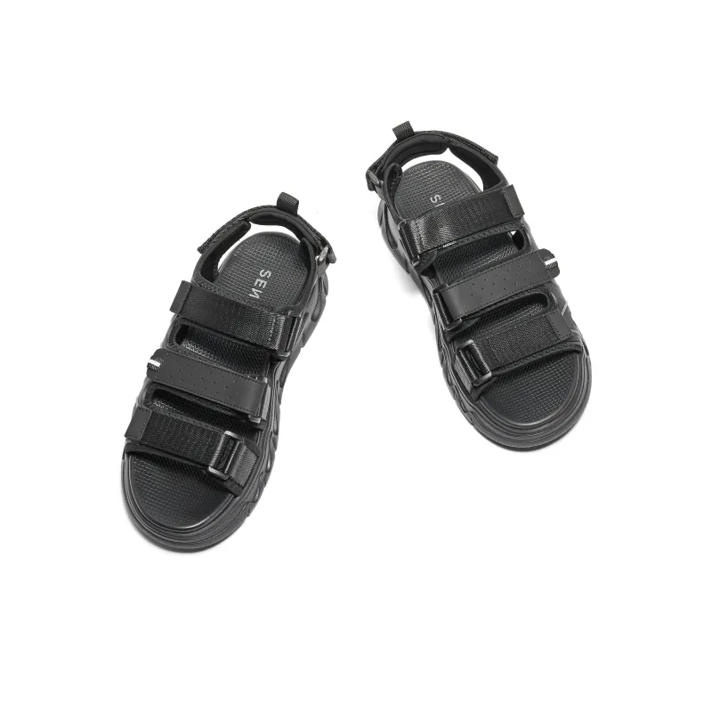 Senda Beach Sandals Men Black/Apricot-2