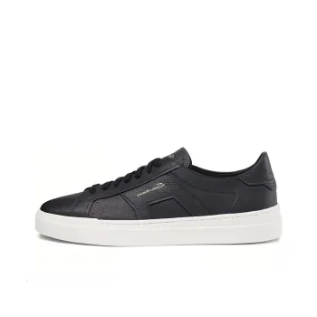 Santoni Logo Printed Lace Up Sneakers