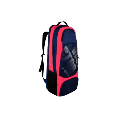 Victor Backpacks Midnight Blue With Rose Red Accents