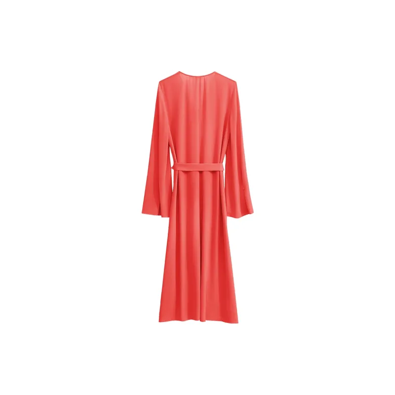 AMII Long Sleeved Dresses Women's Watermelon Red-1